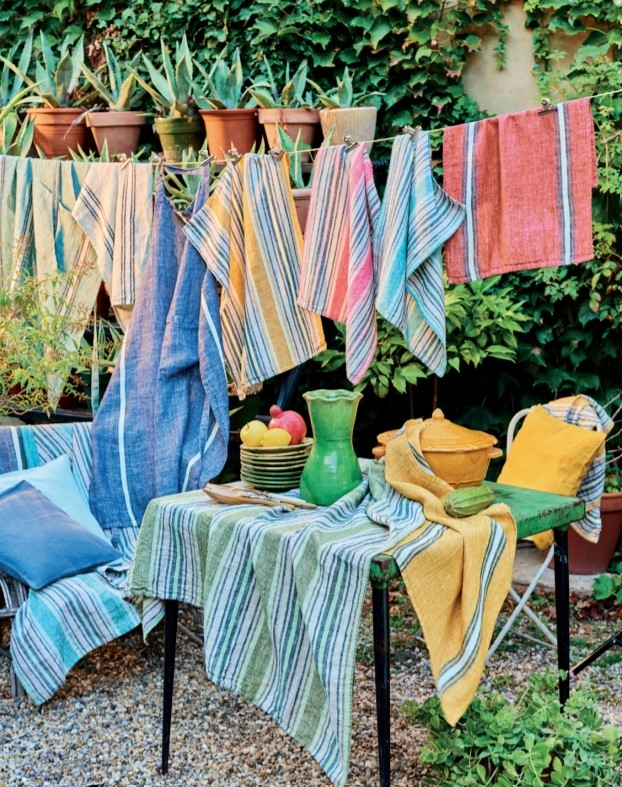 Tablier Bleu La Cuisine Française - Élysée x Le Jacquard Français