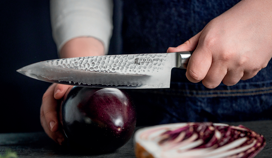 Porte couteaux de cuisine de l'artisanat italien. Particulièrement  original, ce porte couteaux unit praticité, beauté et origina